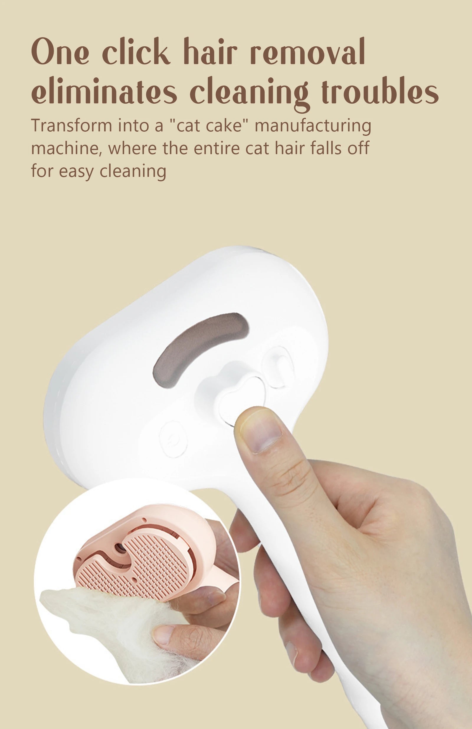 SteamCare Pet Grooming Brush
