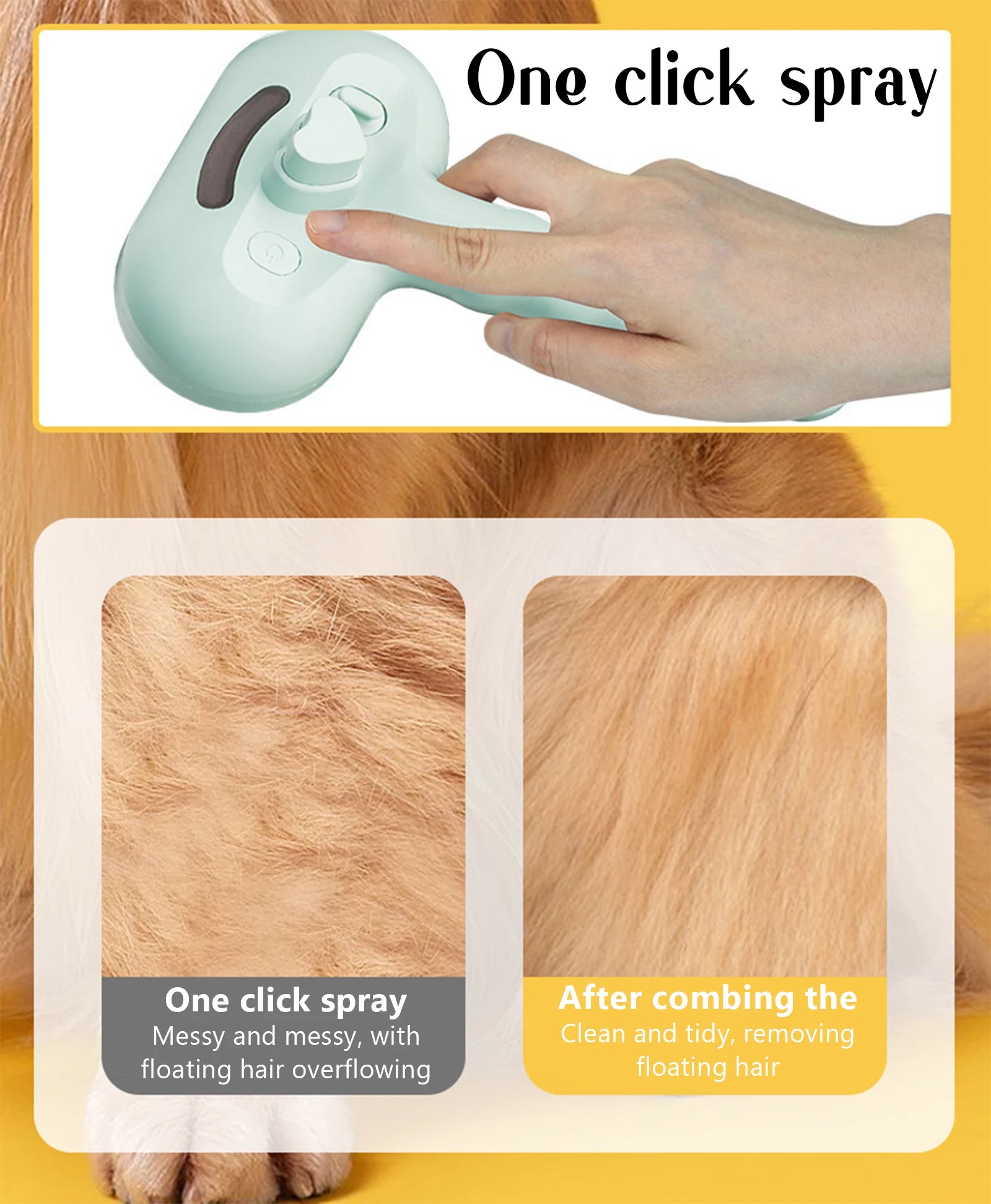 SteamCare Pet Grooming Brush