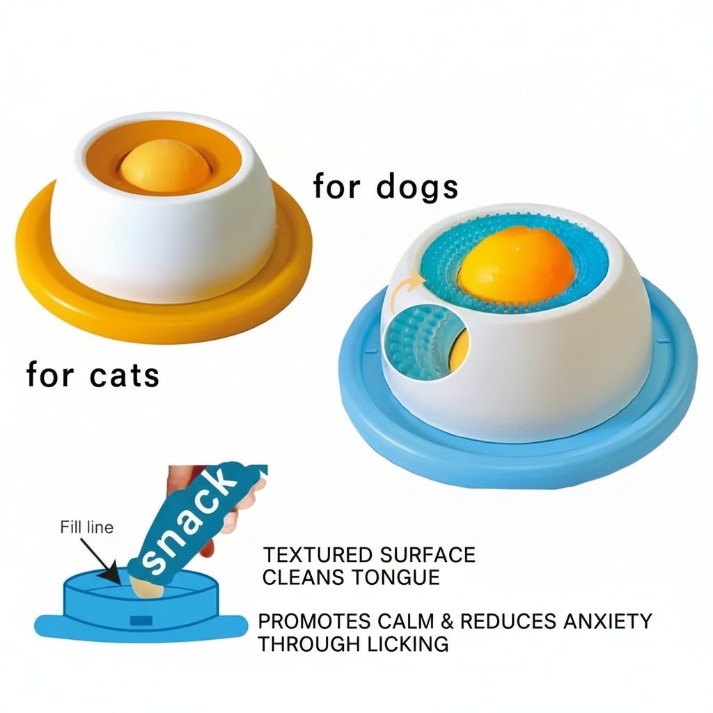 Dog & Cat Lick Mat Bowl