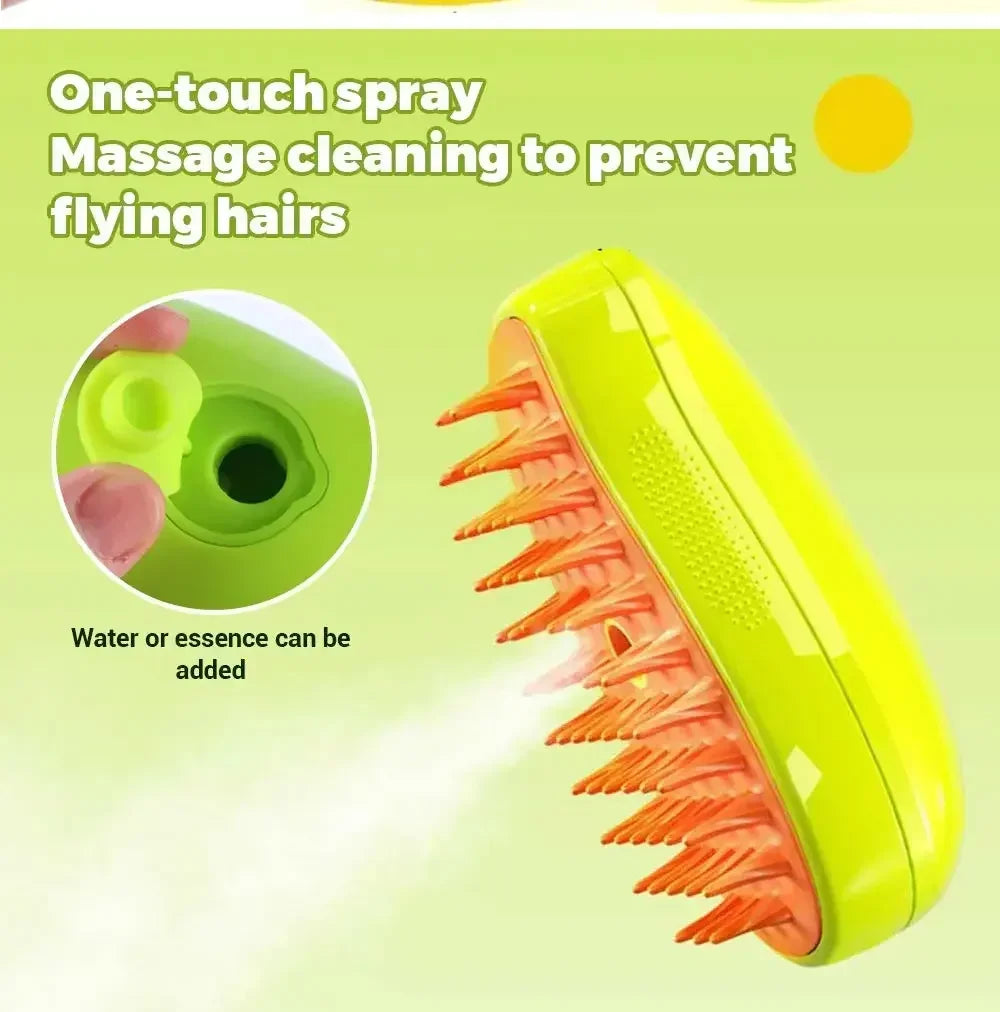Refillable Spray Grooming Brush for Pets