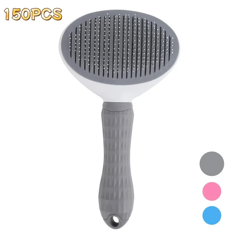 Self-Cleaning Pet Slicker Brush for Cats & Dogs