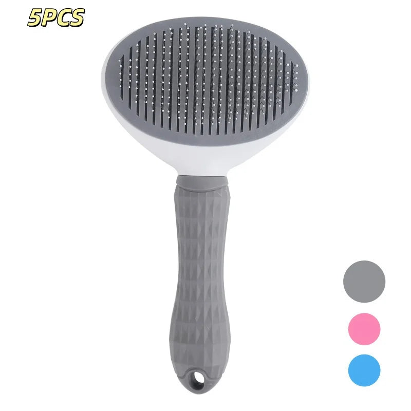 Self-Cleaning Pet Slicker Brush for Cats & Dogs
