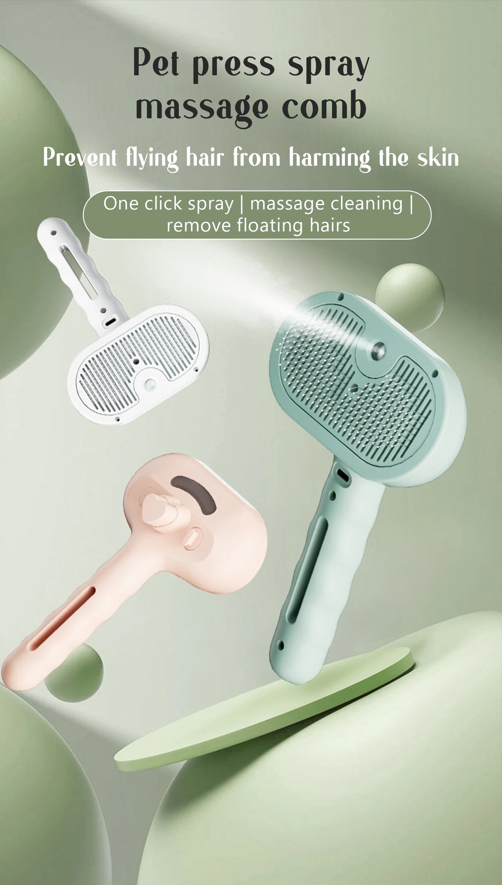 SteamCare Pet Grooming Brush