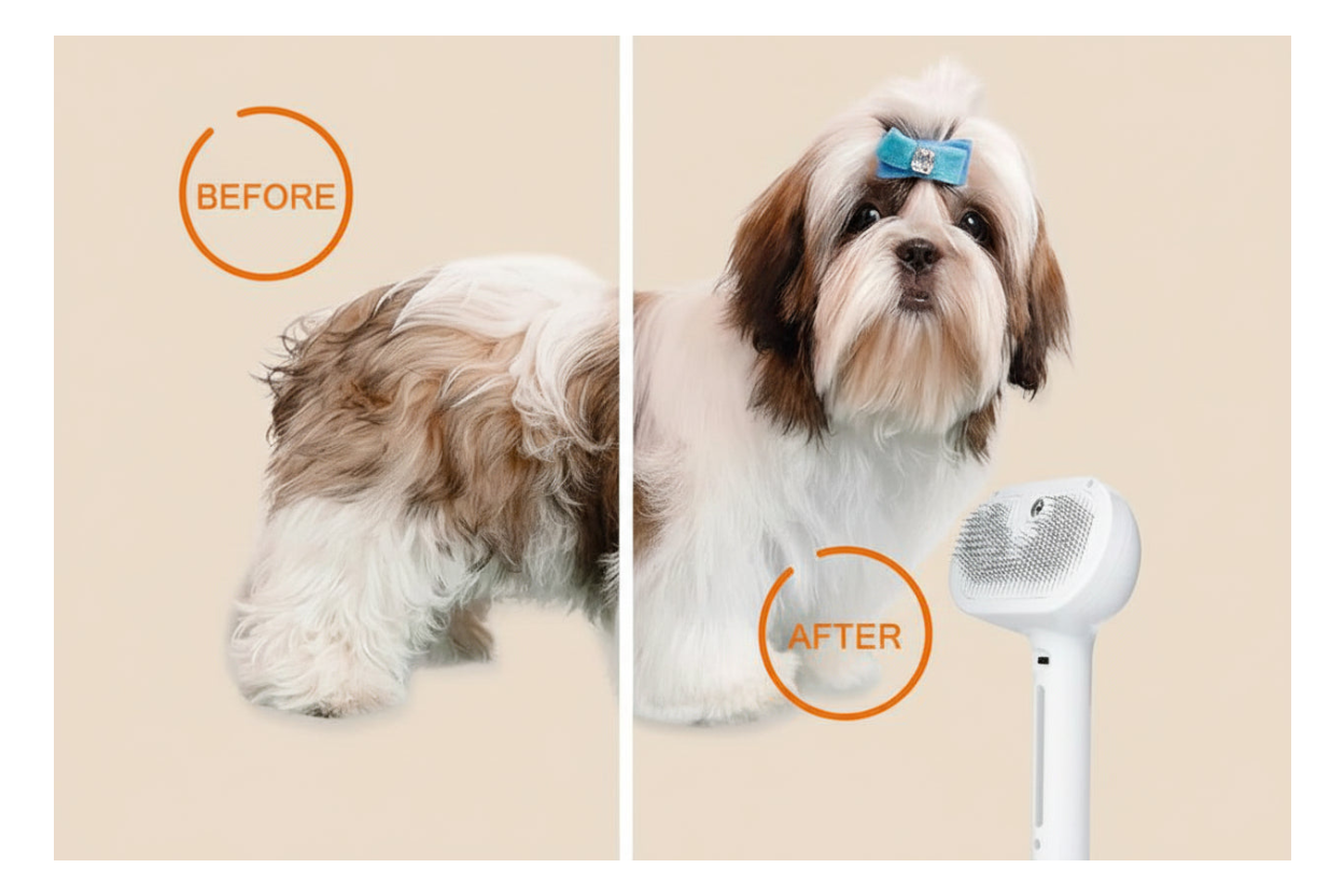 SteamCare Pet Grooming Brush