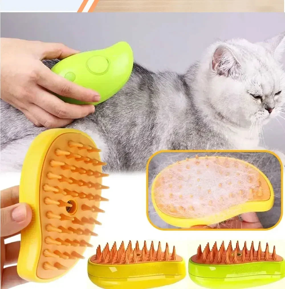 Refillable Spray Grooming Brush for Pets