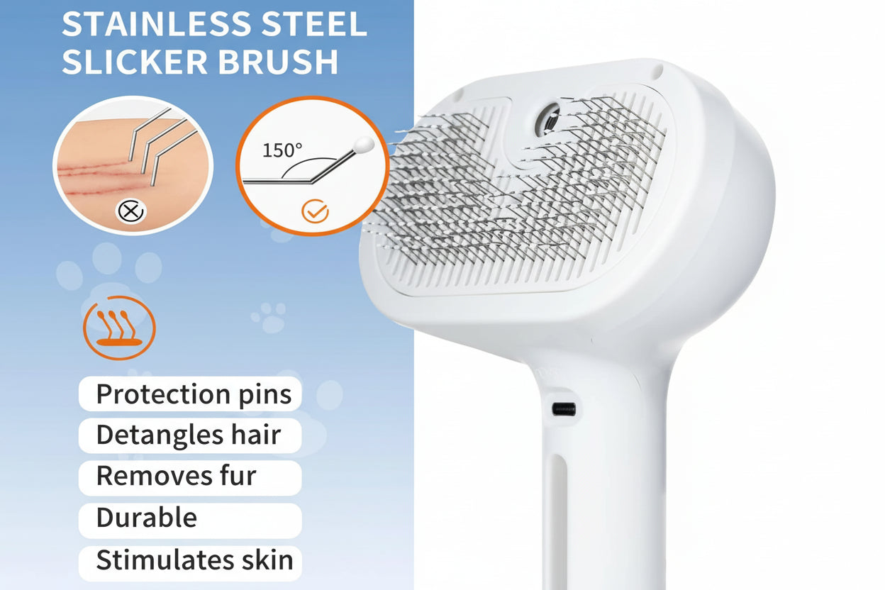 SteamCare Pet Grooming Brush