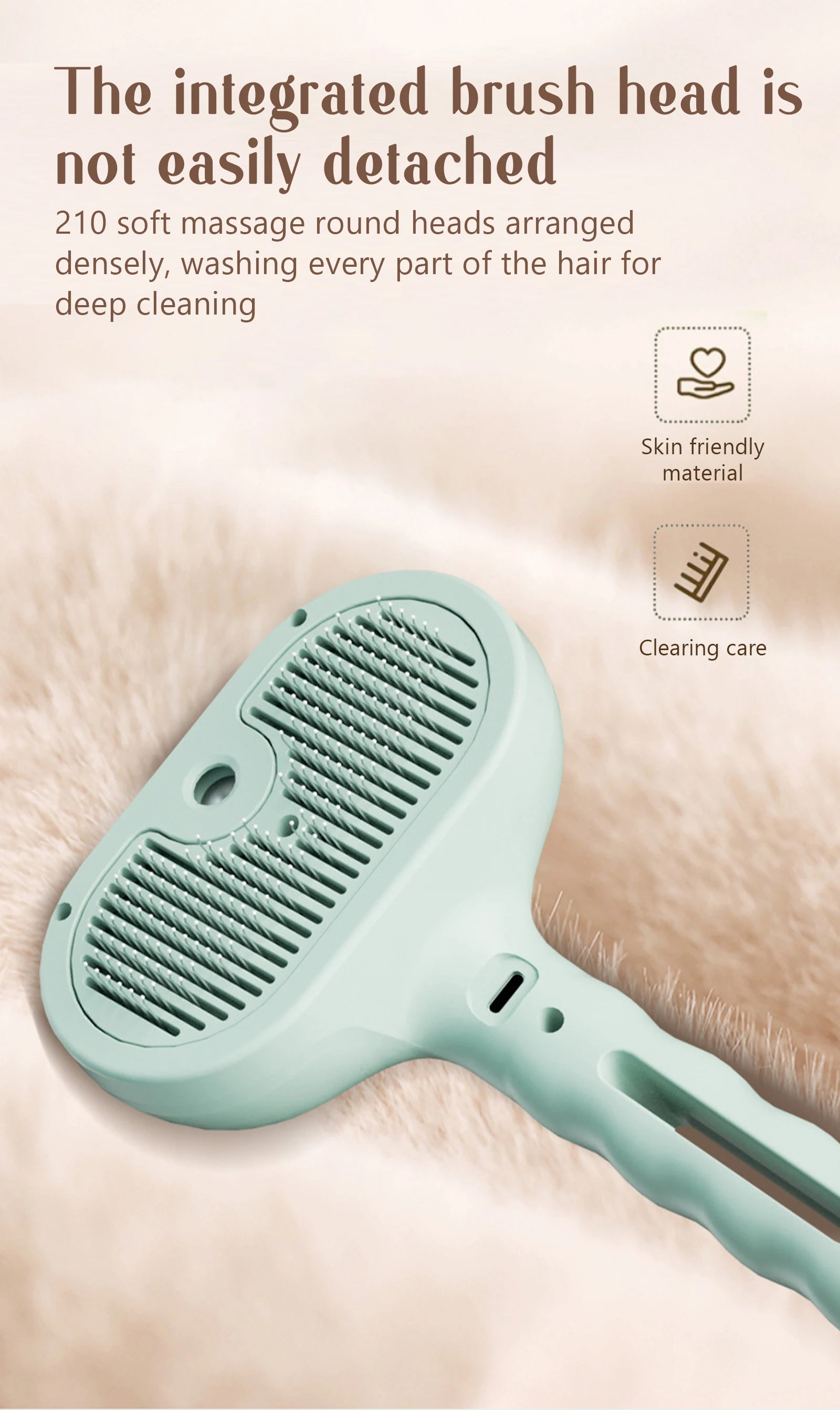 SteamCare Pet Grooming Brush