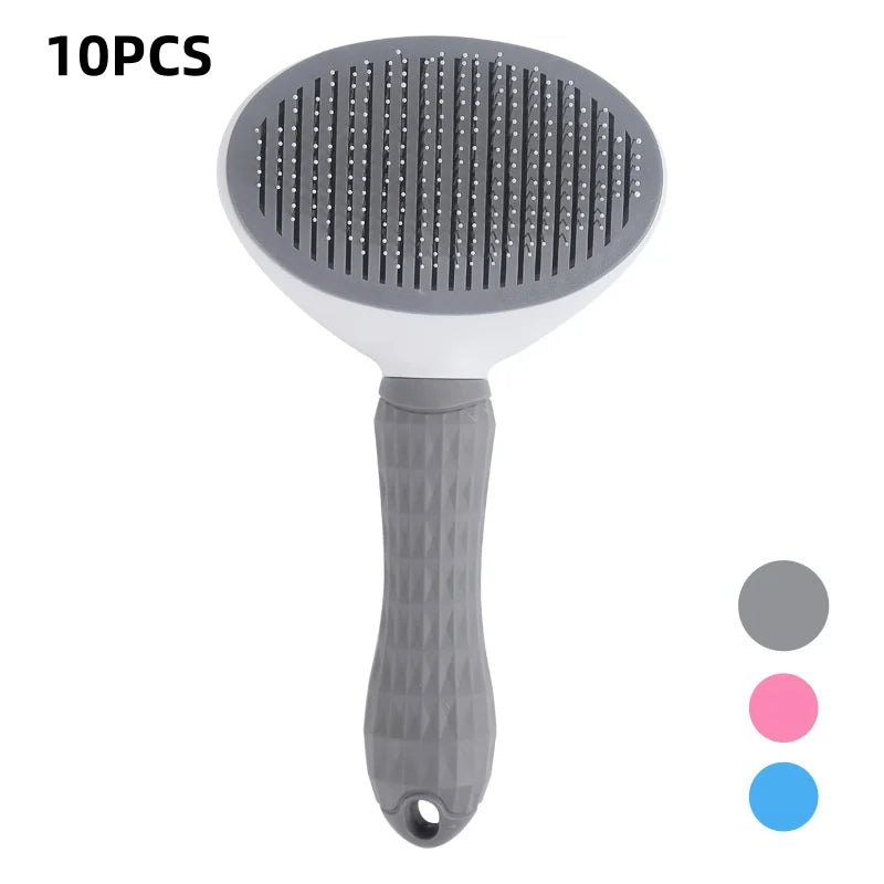Self-Cleaning Pet Slicker Brush for Cats & Dogs